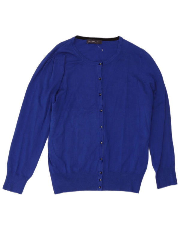 Marks & Spencer ženski kardigan pulover UK 22 3XL plava viskoza