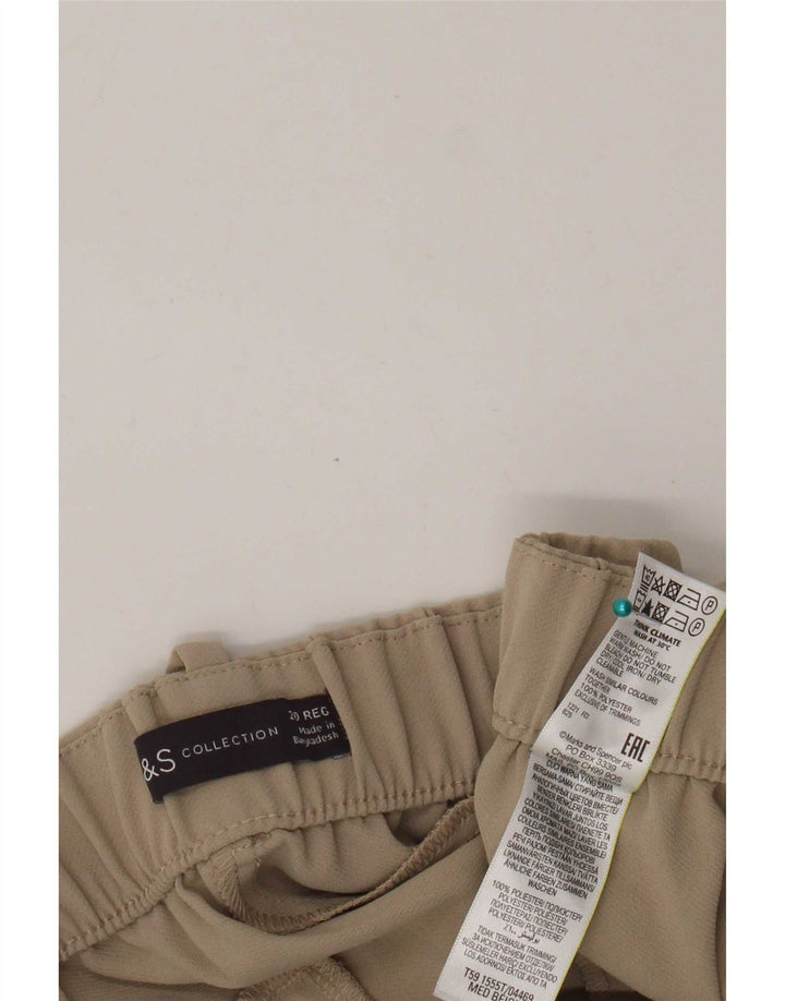 Marks & Spencer ženske chino kratke hlače UK 20 2XL W42 bež poliester
