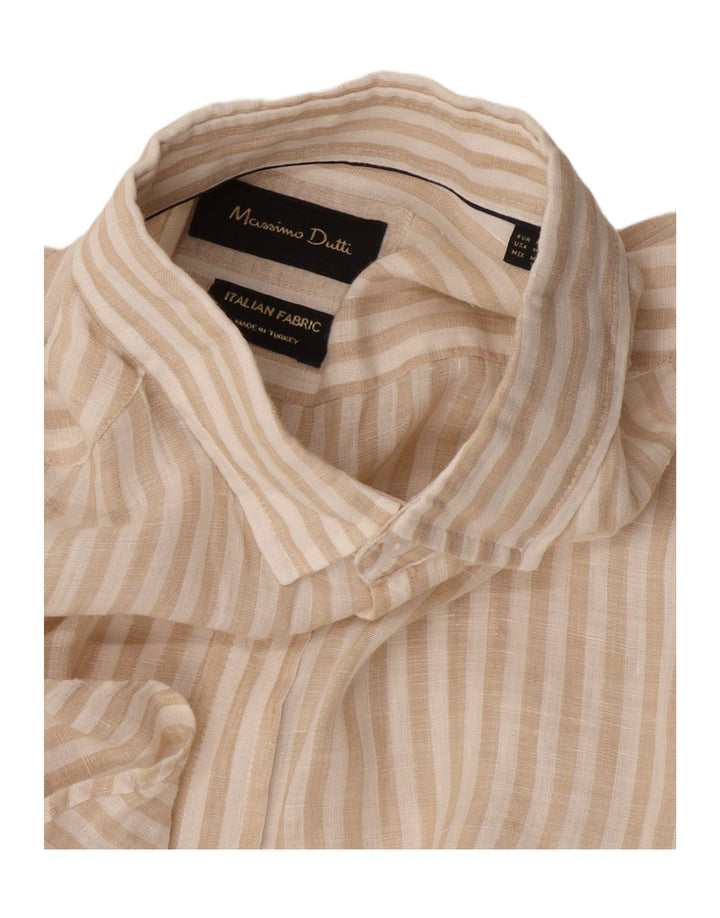 Massimo Dutti muška košulja srednje bež pruge