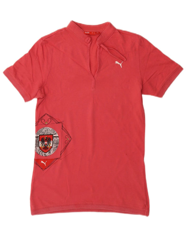 Puma ženska majica kratkih rukava s grafičkim motivima UK 10 Small Red Cotton
