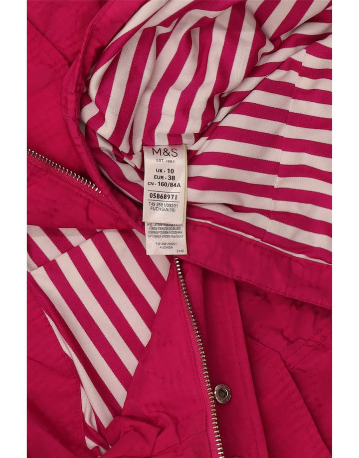 Marks & Spencer ženska pomoćna jakna s kapuljačom UK 10 Mala ružičasta poliester