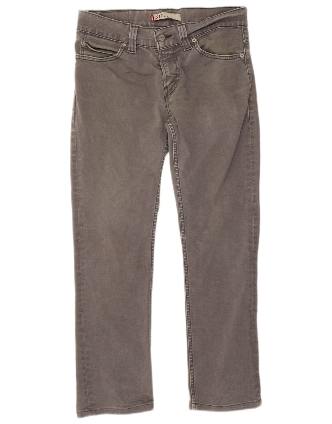 Levi's ženske 511 uske traperice W32 L28 sivi pamuk