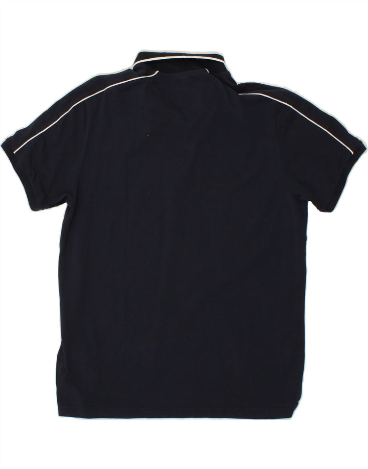 CHAMPION Mens Polo Shirt Large Navy Blue Cotton Vintage Champion and Second-Hand Champion from Messina Hembry 