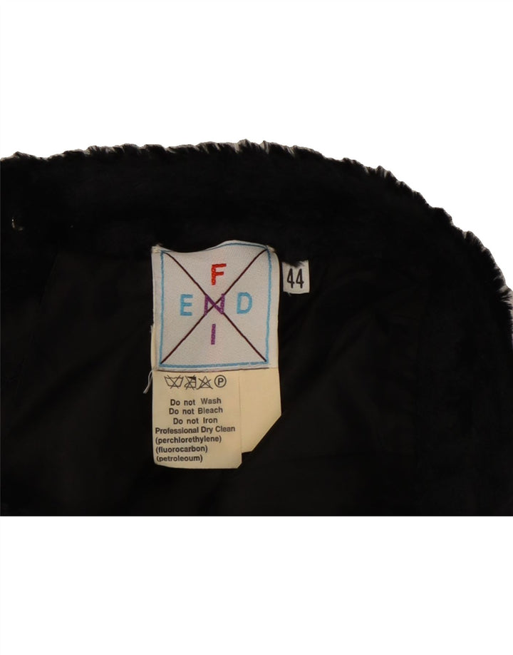 FENDI Womens Pencil Skirt IT 44 Medium W28 Black Rayon Vintage Fendi and Second-Hand Fendi from Messina Hembry 