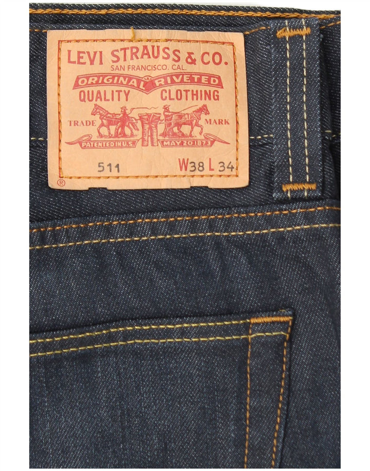 Levi's muške 511 uske traperice W38 L31 tamnoplavi pamuk