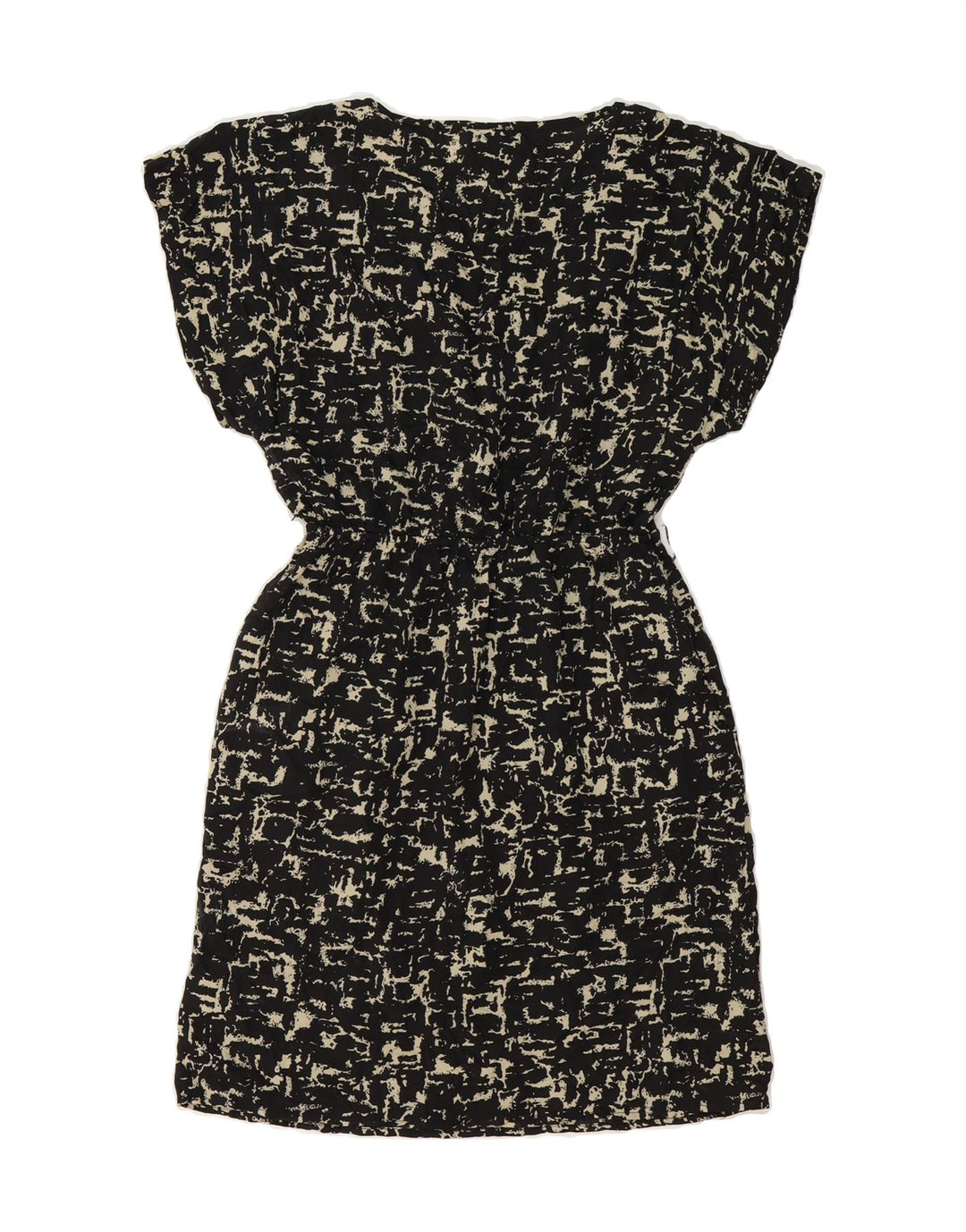 MOSSIMO Womens Abstract Pattern Basic Dress UK 14 Medium Black Polyester Vintage Mossimo and Second-Hand Mossimo from Messina Hembry 