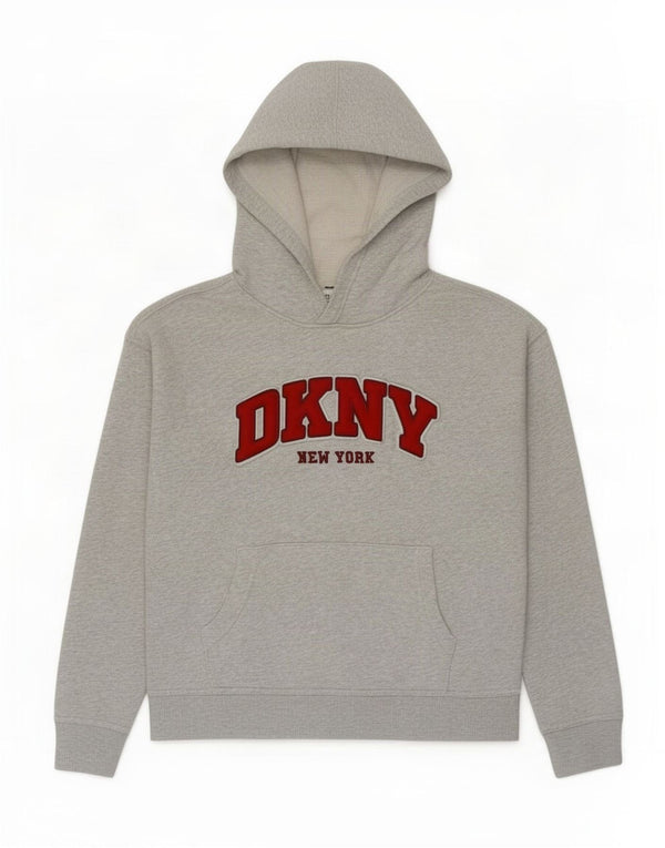 Dkny Ženska majica s kapuljačom s kapuljačom UK 14 Srednje sivi pamuk
