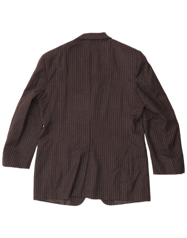 Cerruti 1881 muška jakna s 3 gumba IT 52 XL vunena siva prugasta