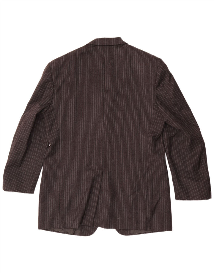 Cerruti 1881 muška jakna s 3 gumba IT 52 XL vunena siva prugasta