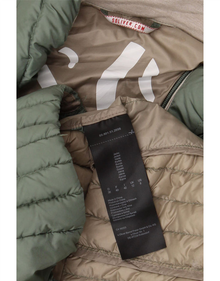 S.Oliver ženska podstavljena jakna UK 12 Srednje zeleni poliester