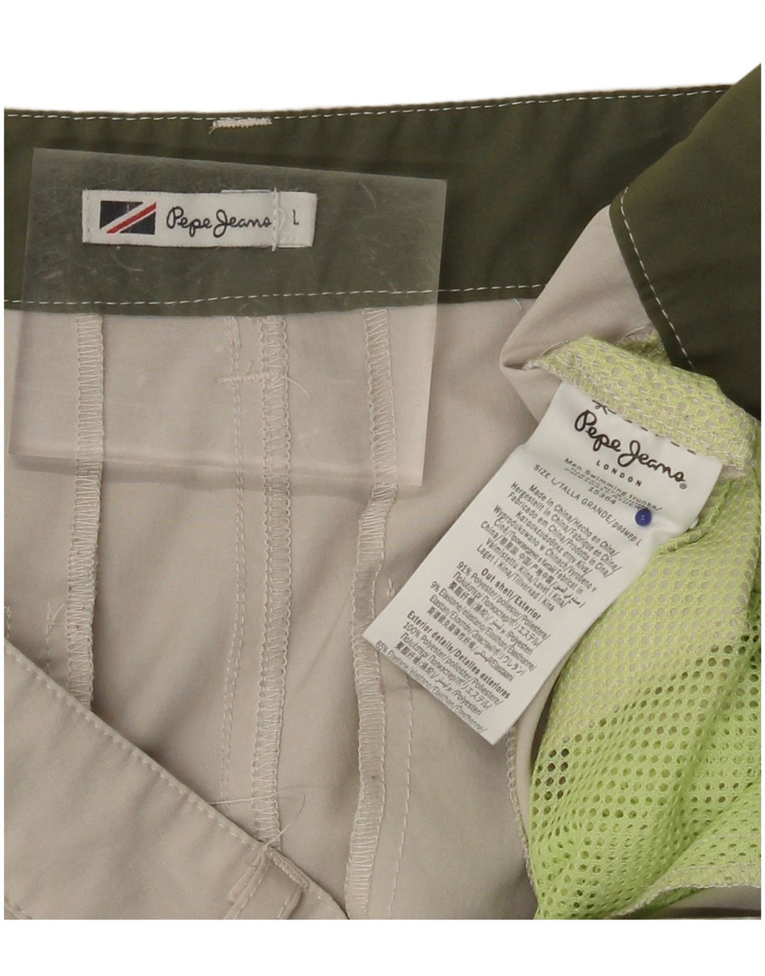 PEPE JEANS Ženske chino kratke hlače velike W34 bež poliester