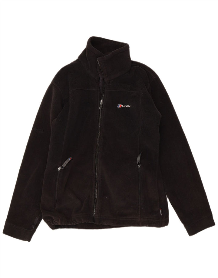 BERGHAUS Womens Fleece Jacket UK 10 Small Black Polyester