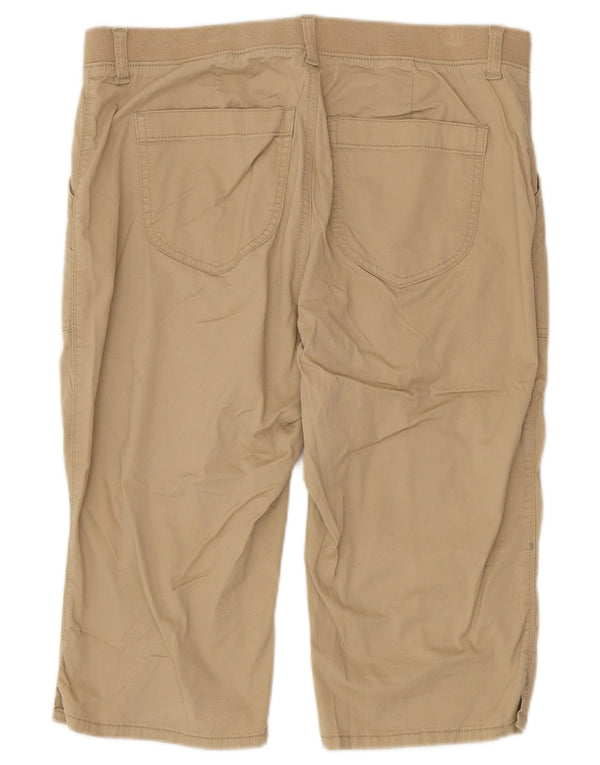 Lee ženske bermude srednjeg rasta opuštenog kroja US 14 XL W34 bež pamuk