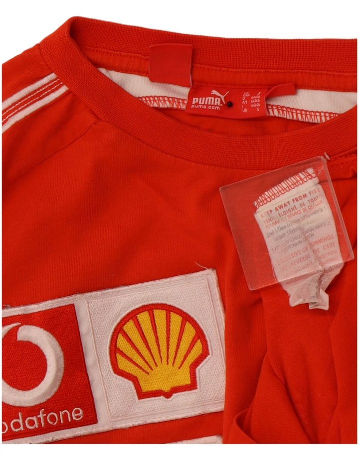 PUMA Muška majica kratkih rukava Ferrari Graphic T-Shirt Small Red Colourblock Pamuk