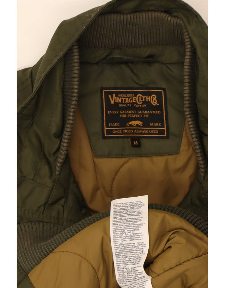 Jack & Jones muška bomber jakna UK 38, srednji kaki najlon