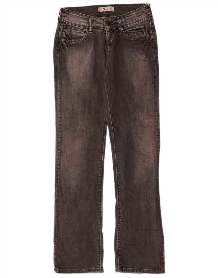 Levi's ženske ravne traperice 570 W28 L31 sivi pamuk