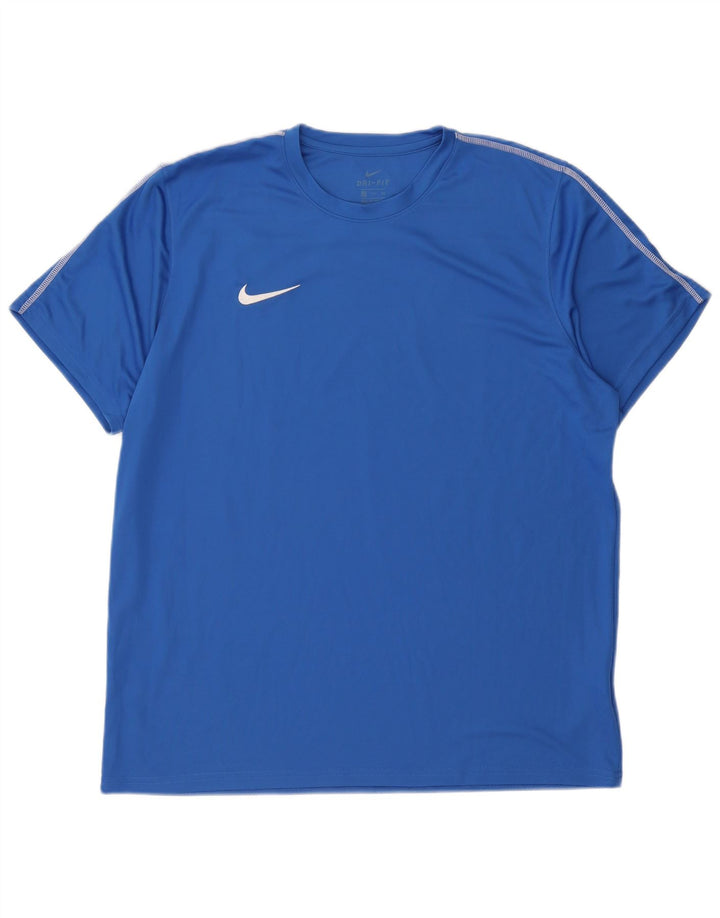 Nike Dri Fit T-Shirt Top 2XL plavi poliester