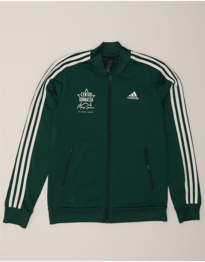 Adidas ženska gornja jakna trenirke UK 8/10 mali zeleni poliester