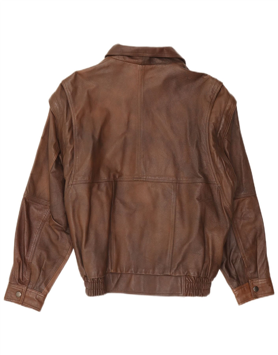 Vintage muška kožna jakna UK 38 srednje smeđe kožne retro boje