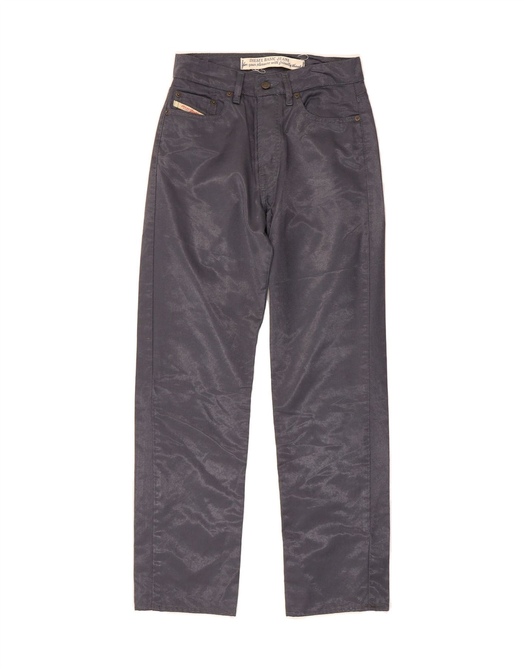 DIESEL Womens Straight Casual Trousers W28 L28 Grey Cotton Vintage Diesel and Second-Hand Diesel from Messina Hembry 