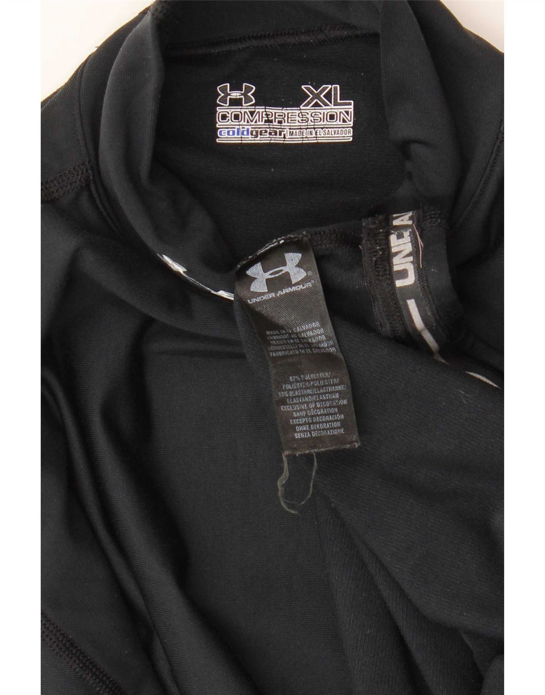 Under Armour muška majica Cold Gear s dugim rukavima XL crni poliester