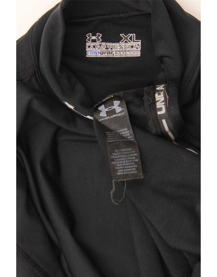 Under Armour muška majica Cold Gear s dugim rukavima XL crni poliester