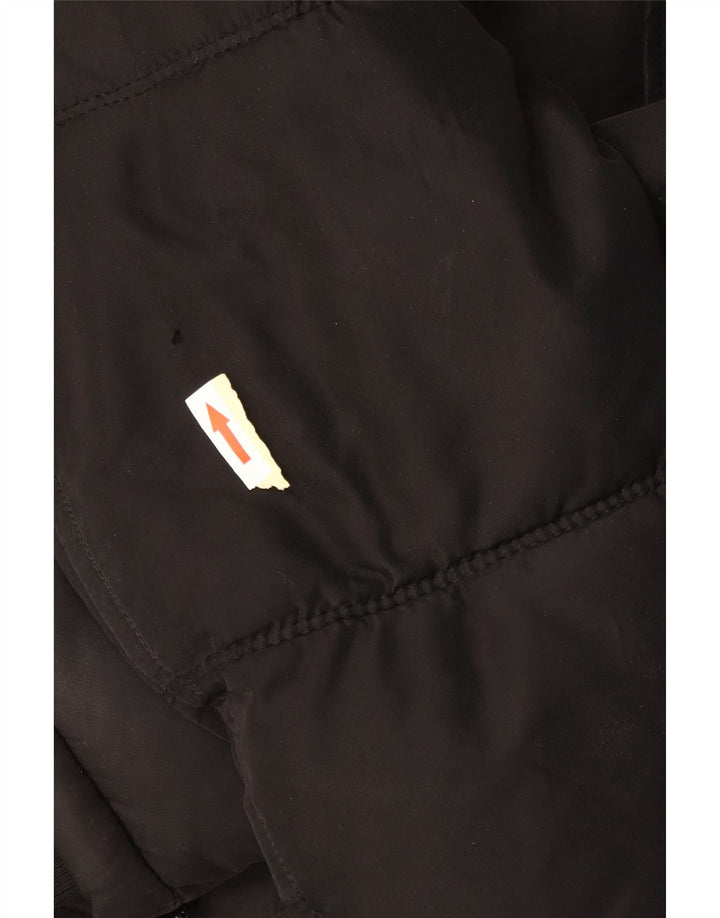 Zara muški podstavljeni kaput s kapuljačom UK 36 mali crni poliester