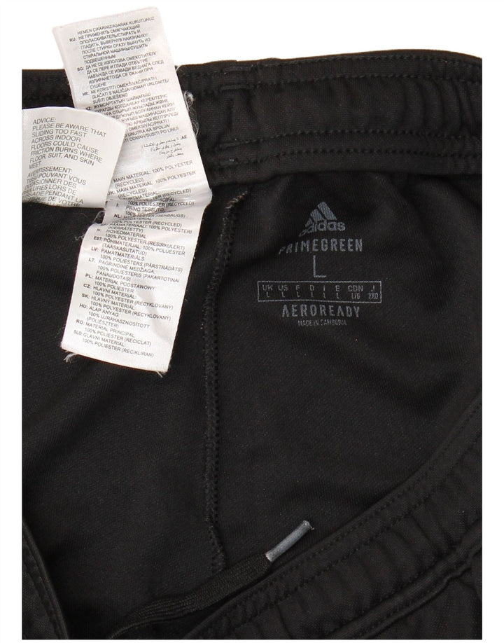 Adidas muške Aeroready hlače za trenirku, velike crne poliesterske hlače