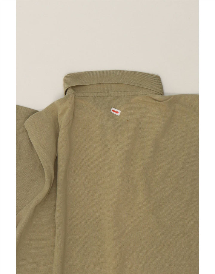 KAPPA Mens Polo Shirt Large Khaki Cotton Vintage Kappa and Second-Hand Kappa from Messina Hembry 
