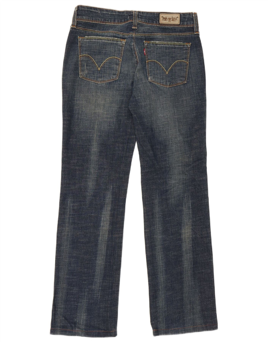 Levi's ženske ravne traperice 570 W32 L29 tamnoplavi pamuk