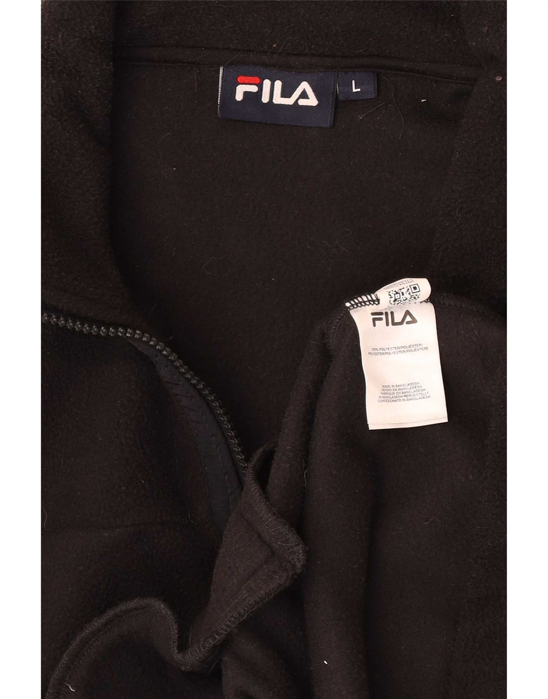 Fila muška flis jakna UK 40 veliki crni poliester
