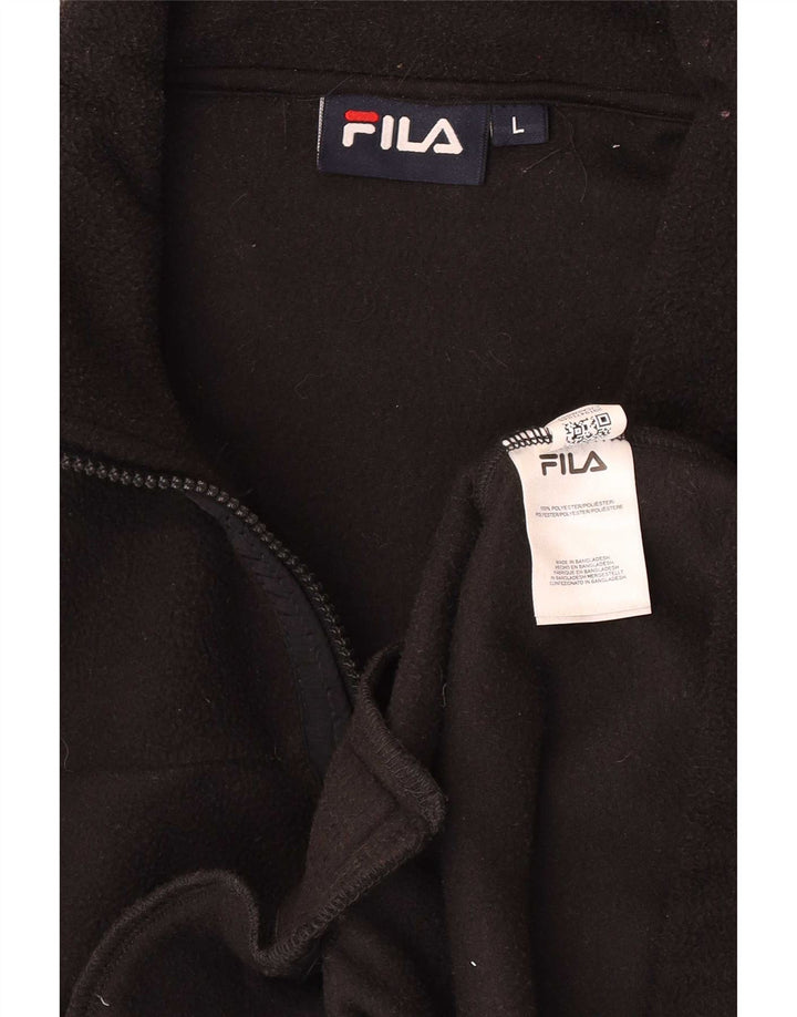 Fila muška flis jakna UK 40 veliki crni poliester