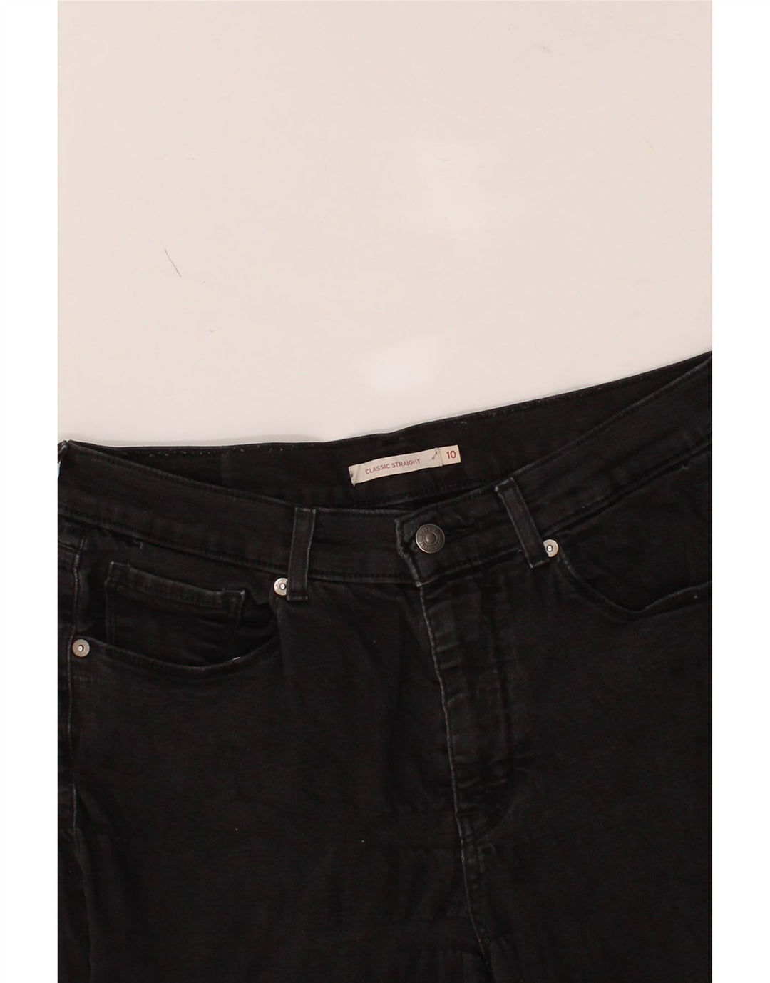 LEVI'S Womens Classic Fit Straight Jeans US 10 Large W32 L29 Grey Vintage Levi's and Second-Hand Levi's from Messina Hembry 