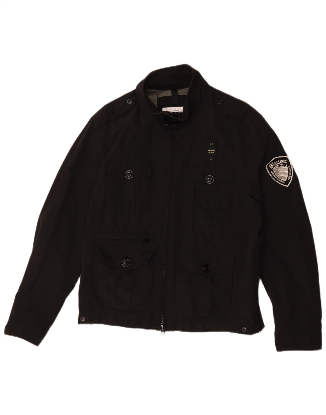 Blauer muška vojna pomoćna jakna UK 42 XL crni pamuk
