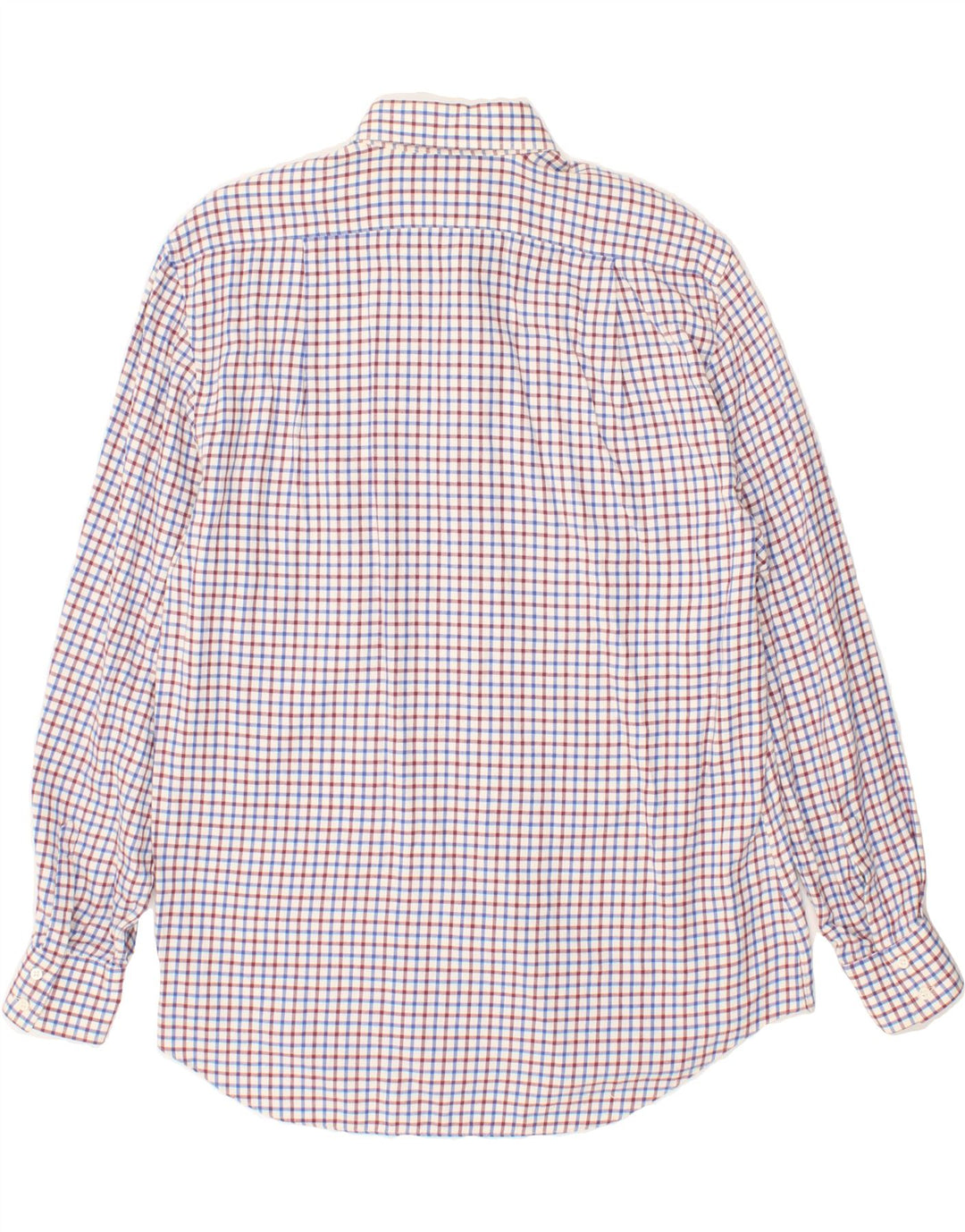 VINTAGE Womens Shirt IT 50 XL Blue Check Cotton Vintage Vintage and Second-Hand Vintage from Messina Hembry 