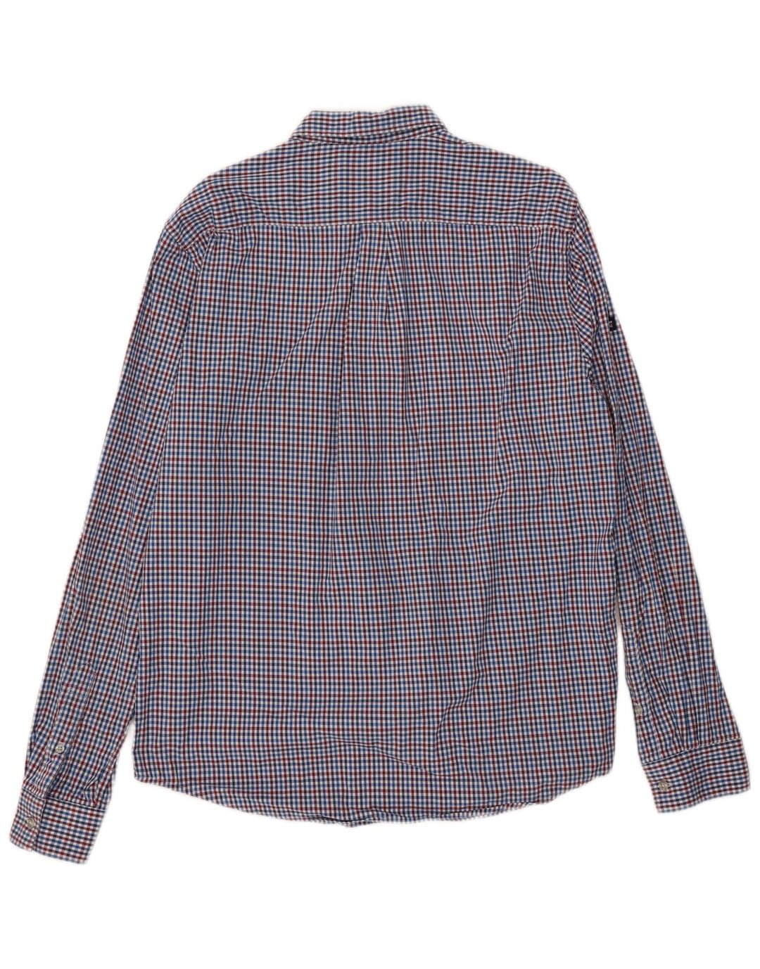 Superdry muška majica standardnog kroja XL plavi pamuk od ginghama
