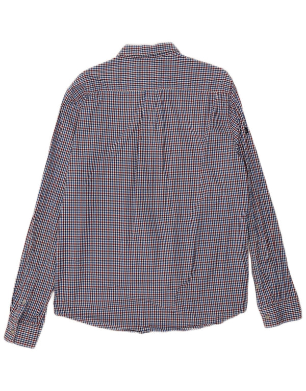 Superdry muška majica standardnog kroja XL plavi pamuk od ginghama