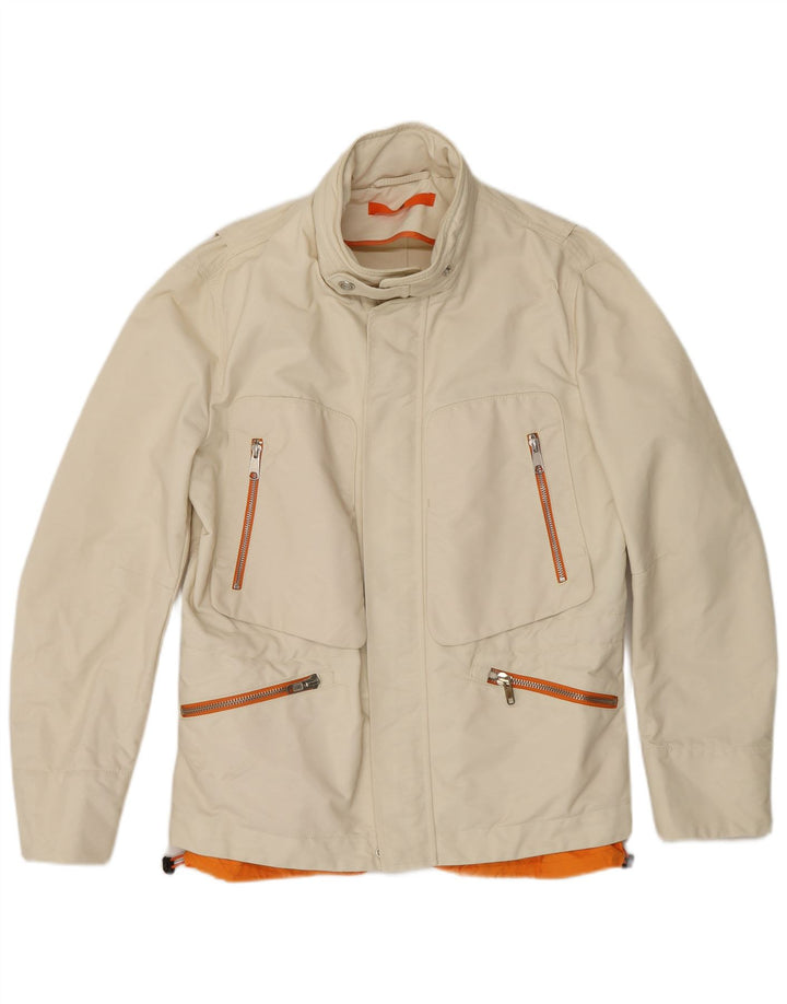 Dondup muška pomoćna jakna s kapuljačom IT 50 Large Off White Polyamide