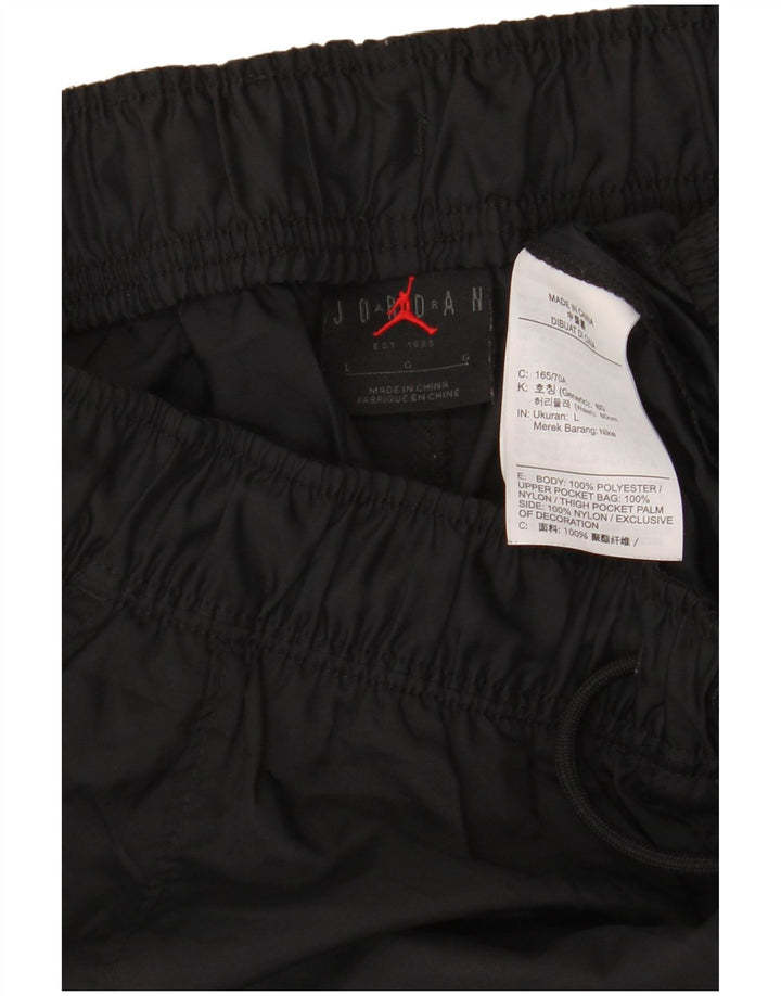 JORDAN Muška kargo trenirka Hlače Joggers Veliki crni poliester