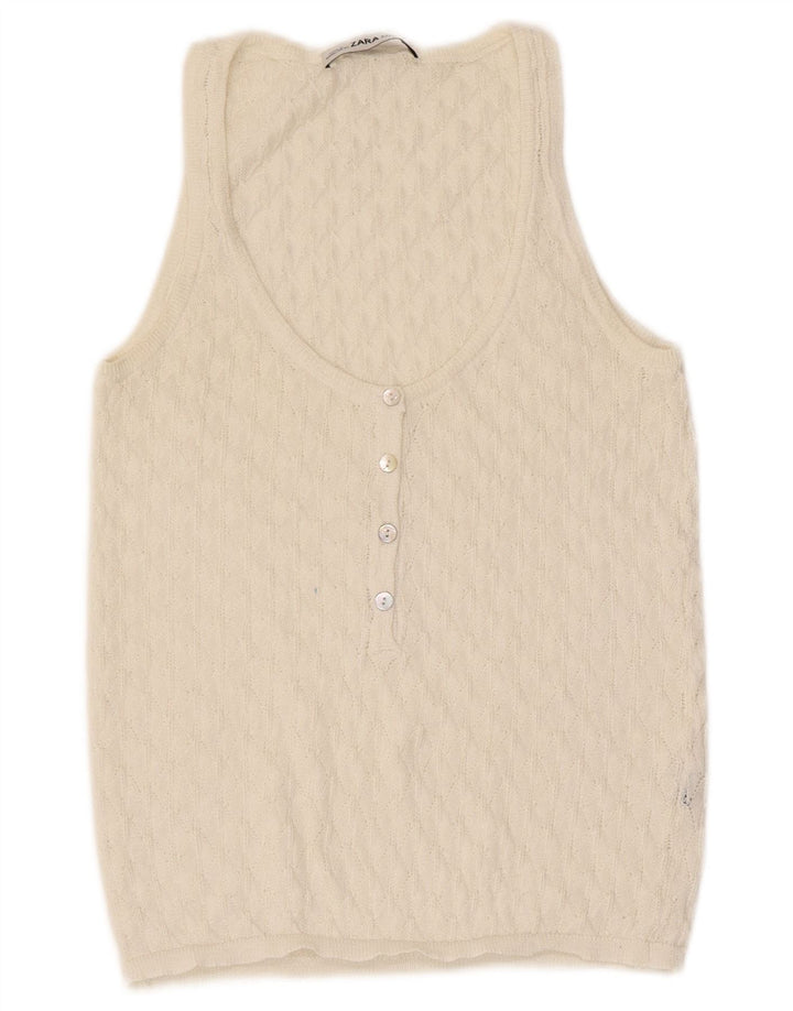 Zara ženski prsluk UK 8 Small Beige
