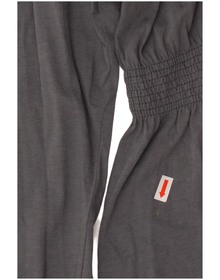 ZARA ženski gornji dio bluze Trafaluc 3/4 rukava UK 12 srednje sivi pamuk