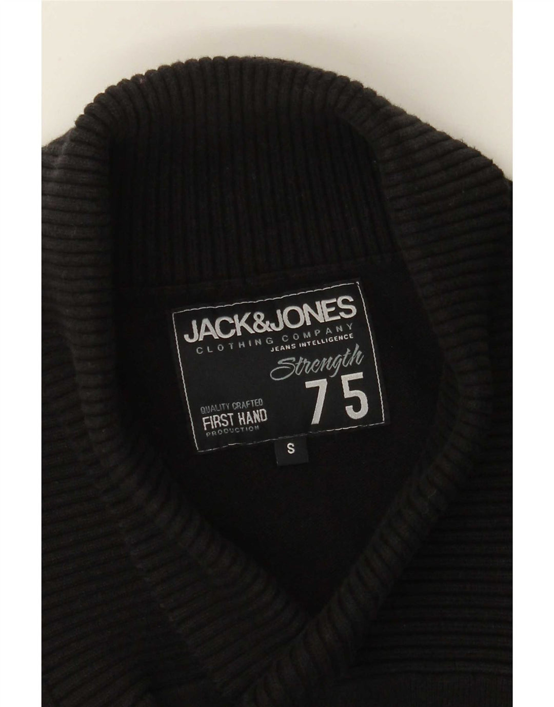 Jack & Jones muški džemper sa šal ovratnikom mali crni