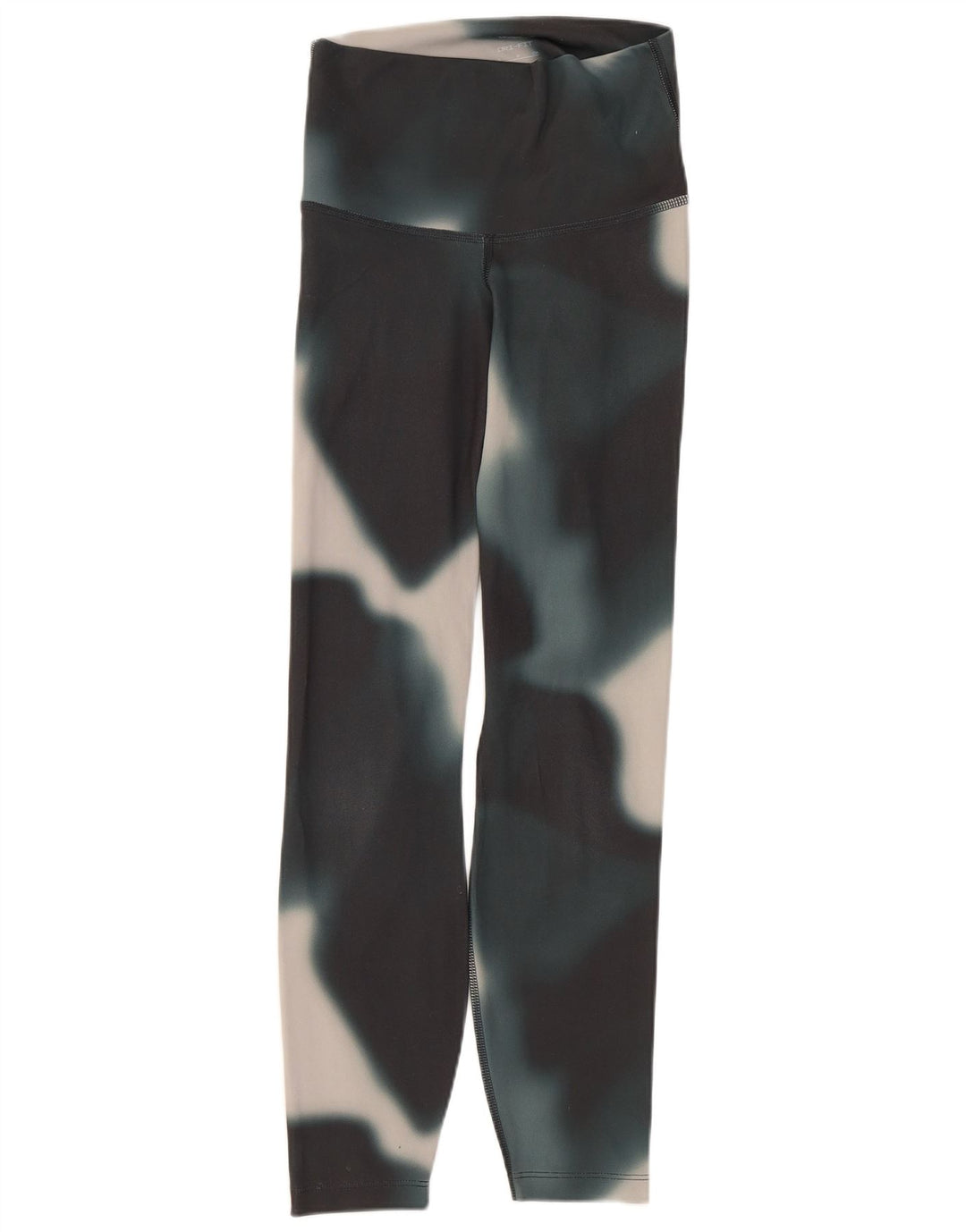 Nike Ženske Dri Fit Leggings UK 10 Small Black Tie Dye