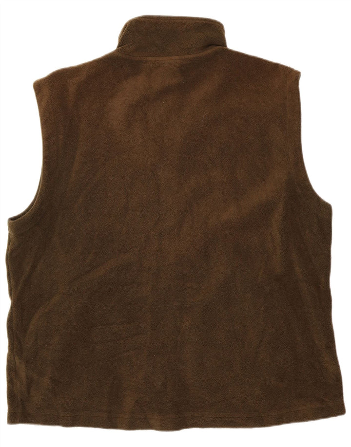 LE FROG muška jakna od flisa za ležerni kroj UK 42 XL kaki poliester