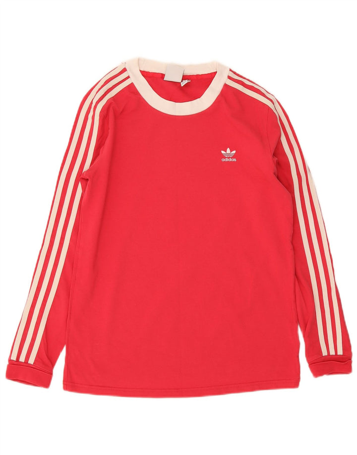Adidas ženska majica s dugim rukavima UK 10 Small Red Colourblock