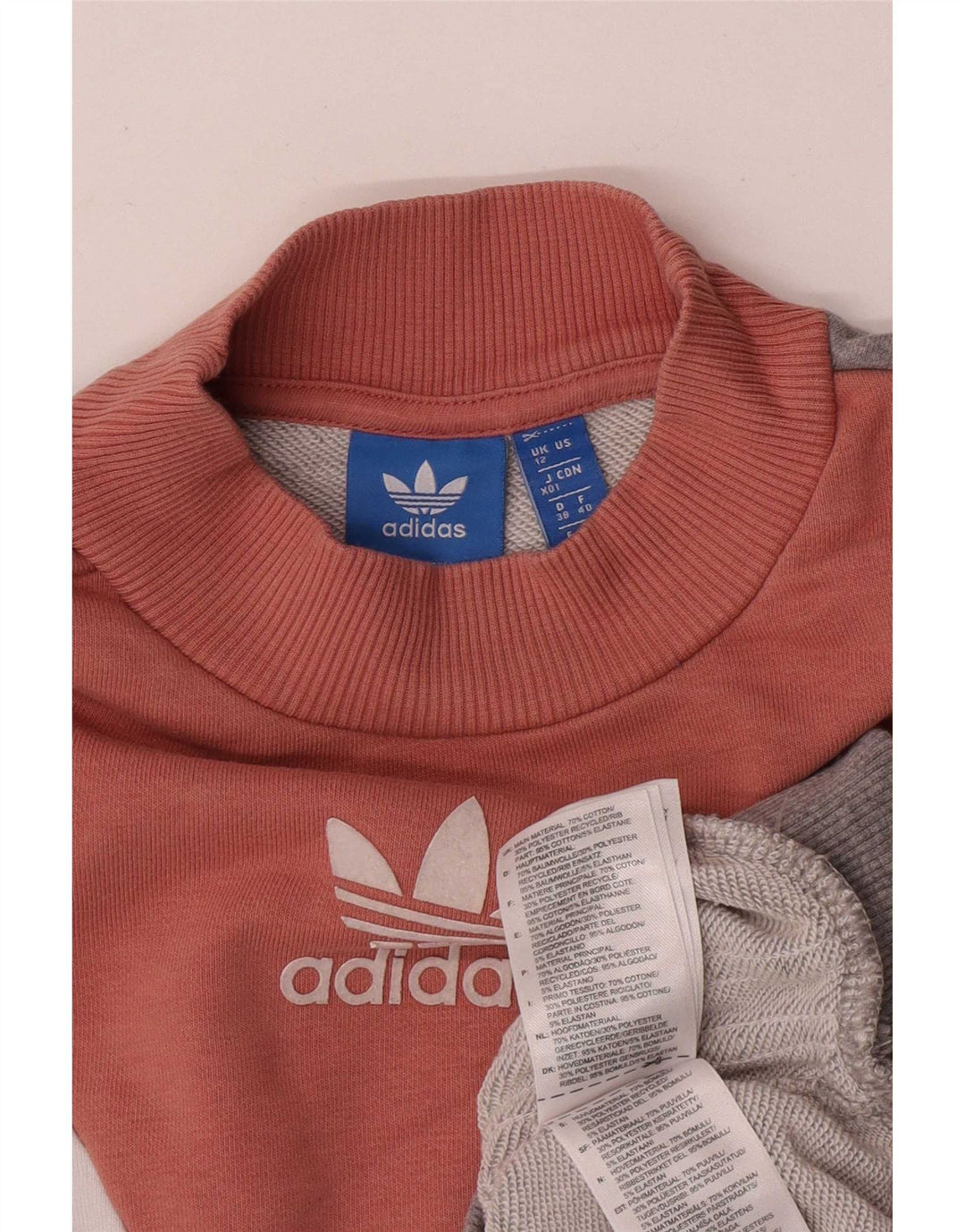 Adidas Ženska majica s kratkim rukavima UK 12 Pamuk srednje sive boje