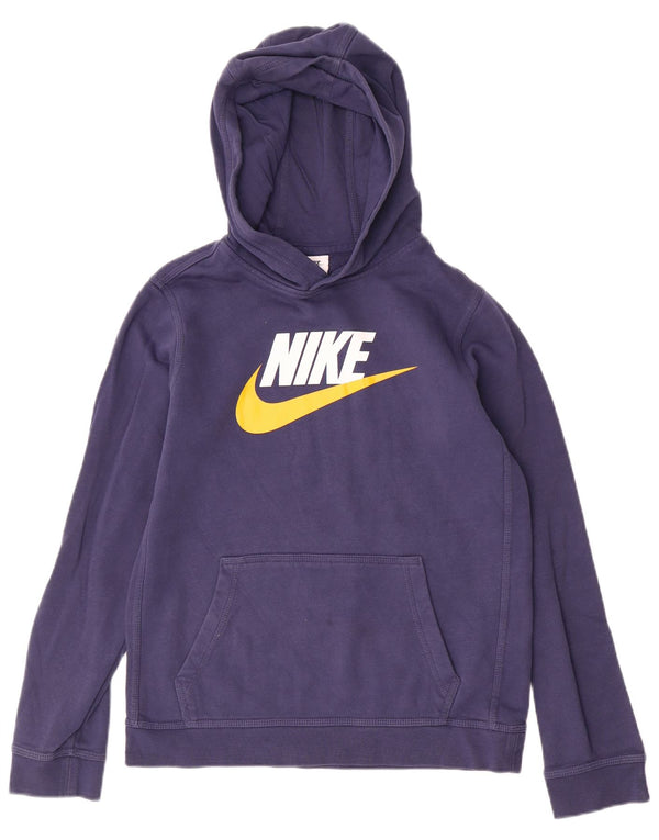 NIKE Boys Graphic Hoodie Džemper 13-14 godina XL tamnoplavi pamuk