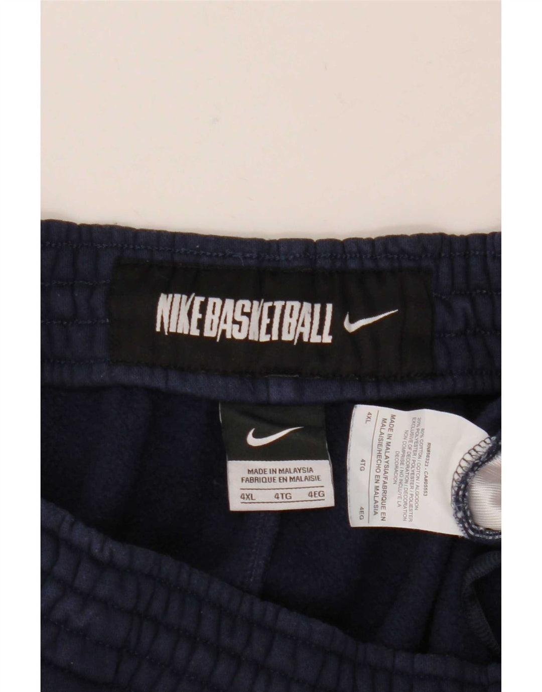 Nike muške hlače za trenirku 4XL tamnoplavi pamuk