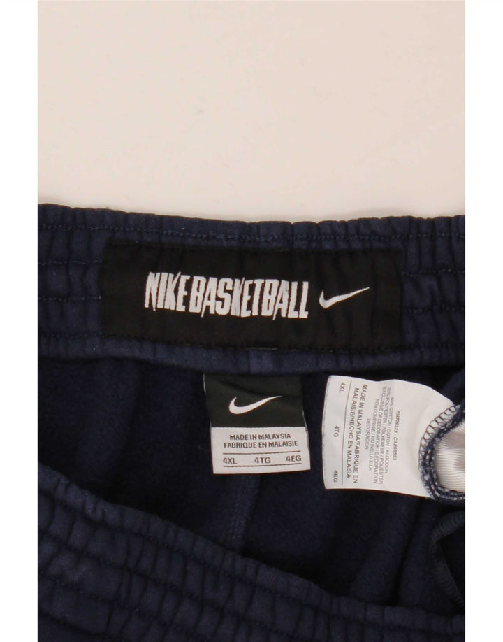 Nike muške hlače za trenirku 4XL tamnoplavi pamuk