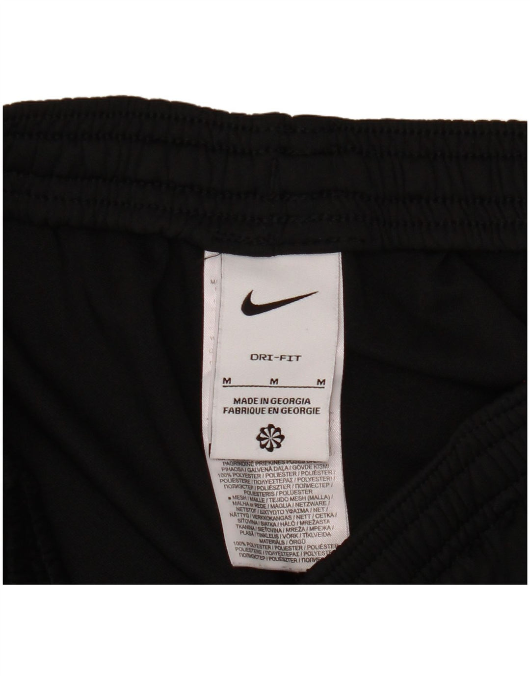 Nike muške Dri Fit hlače za trenirku srednje crne boje od poliestera